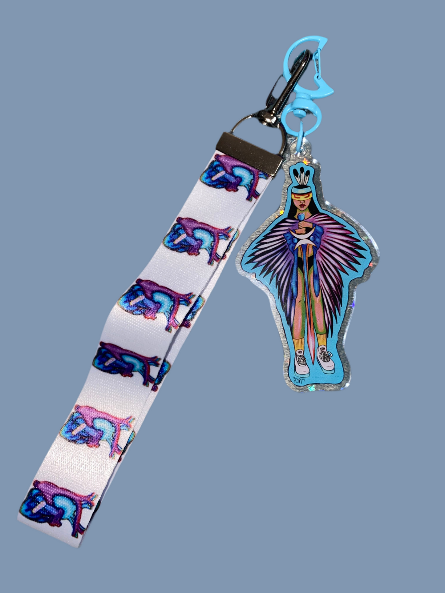 Justice heart keychain