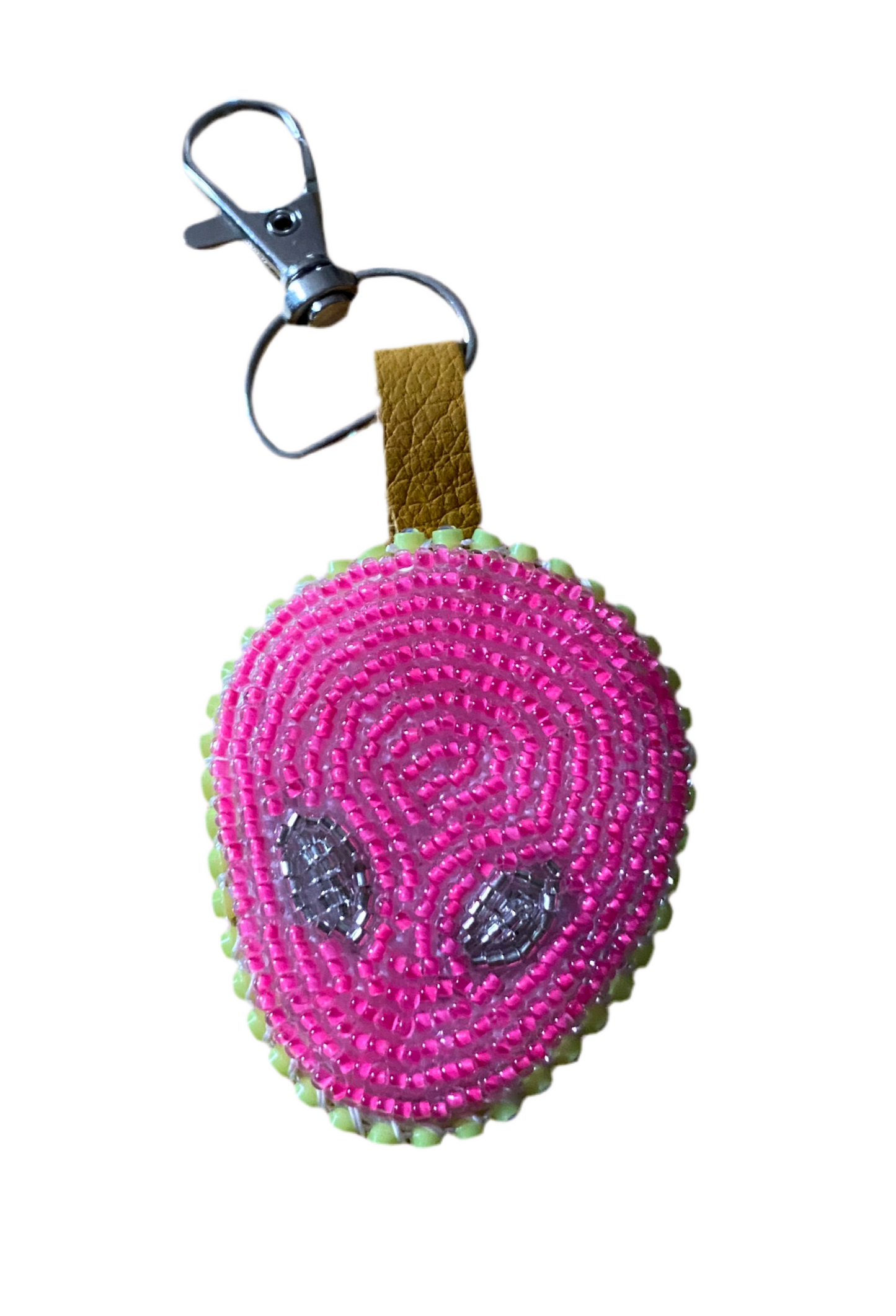 Pink Alien Keychain